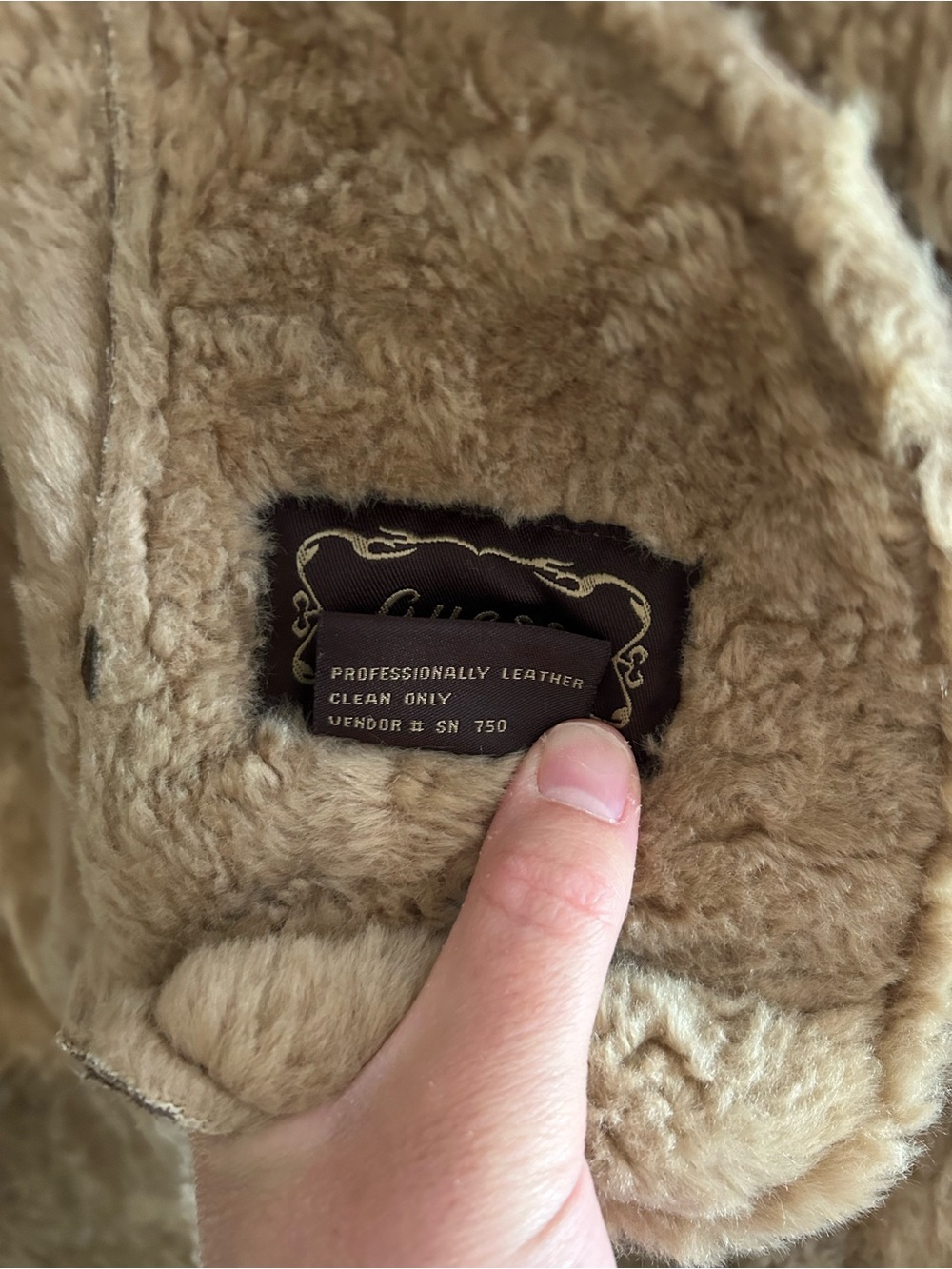 90s Guess Penny Lane Inspired Authentic Leather Coat - Picture 6 of 11